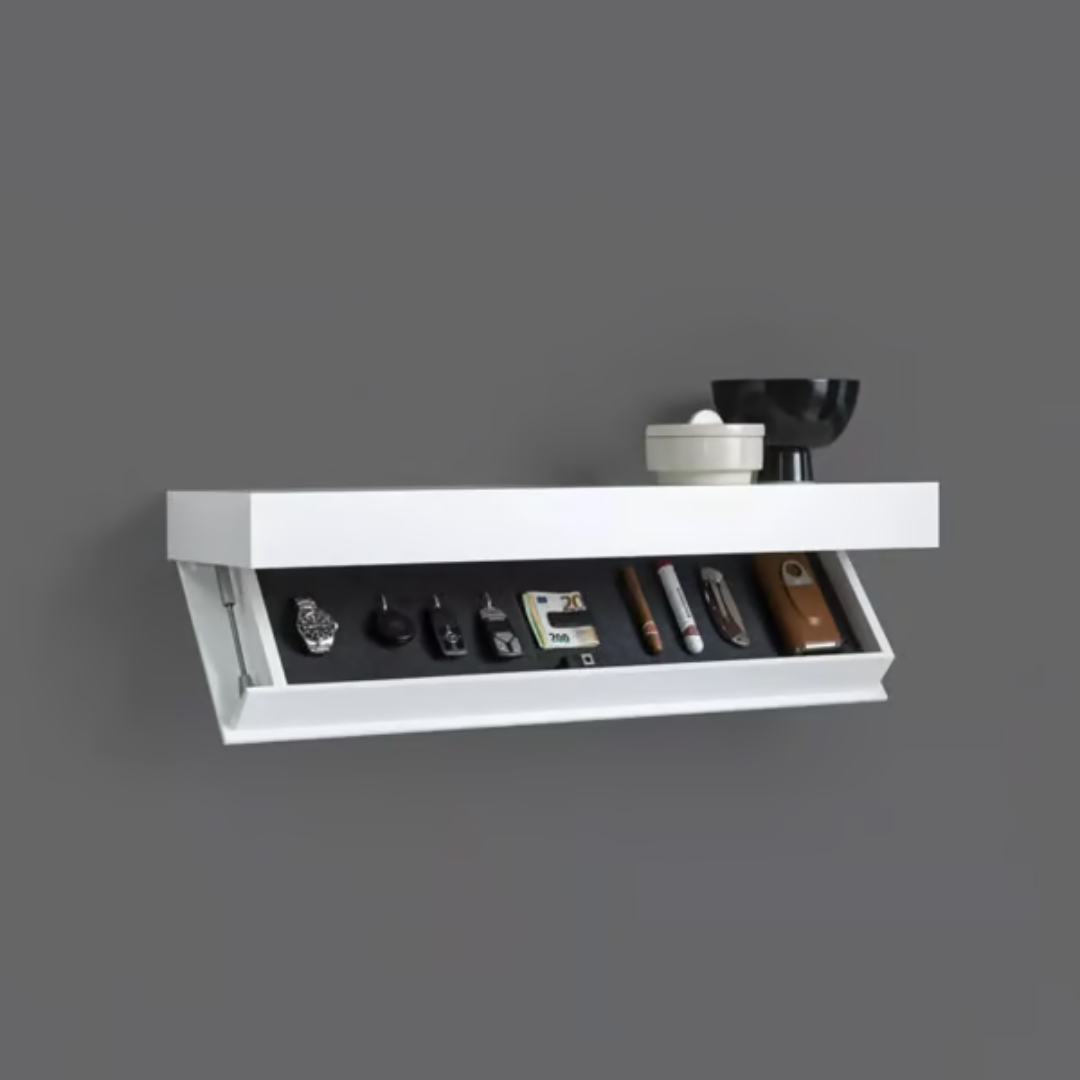VaultShelf™ | Stilren Designerhylla med Hemligt Fack