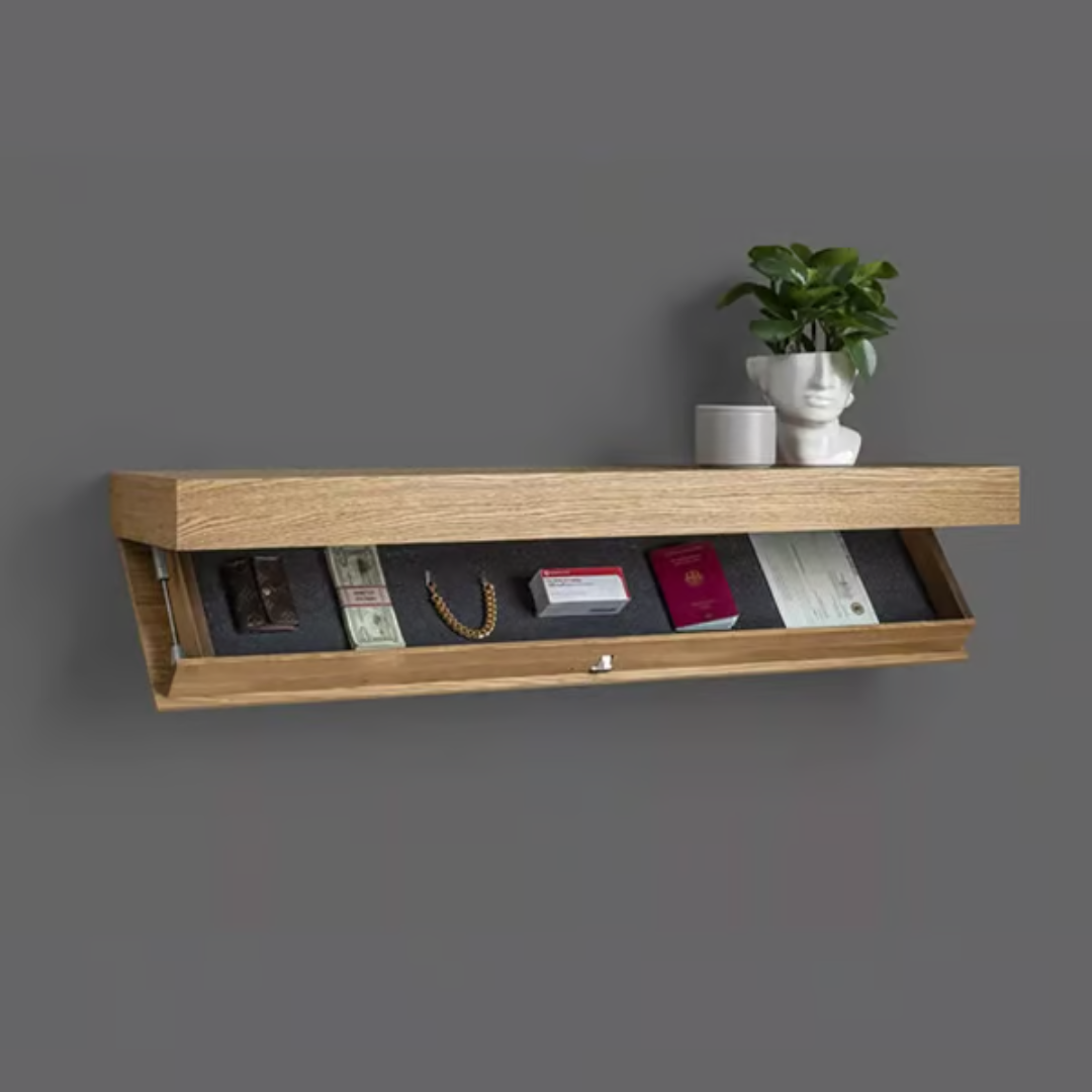 VaultShelf™ | Stilren Designerhylla med Hemligt Fack