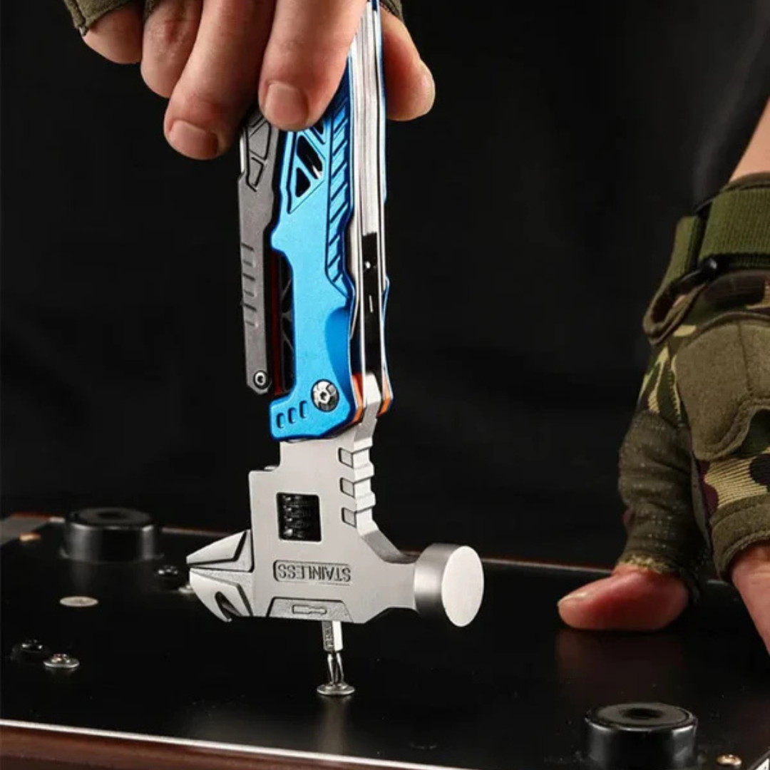 HandyPro™ – 18-i-1 Multifunktionell Hammare och Verktygssats
