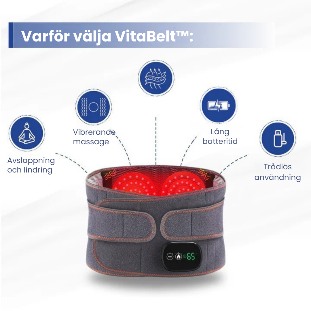 VitaBelt™ | Rödljusterapibälte med massagefunktion