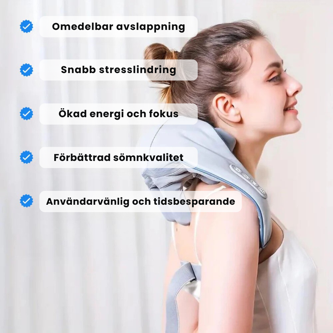 BodyEase™ MassagePro | Snabb lindring av nack- och axelsmärta