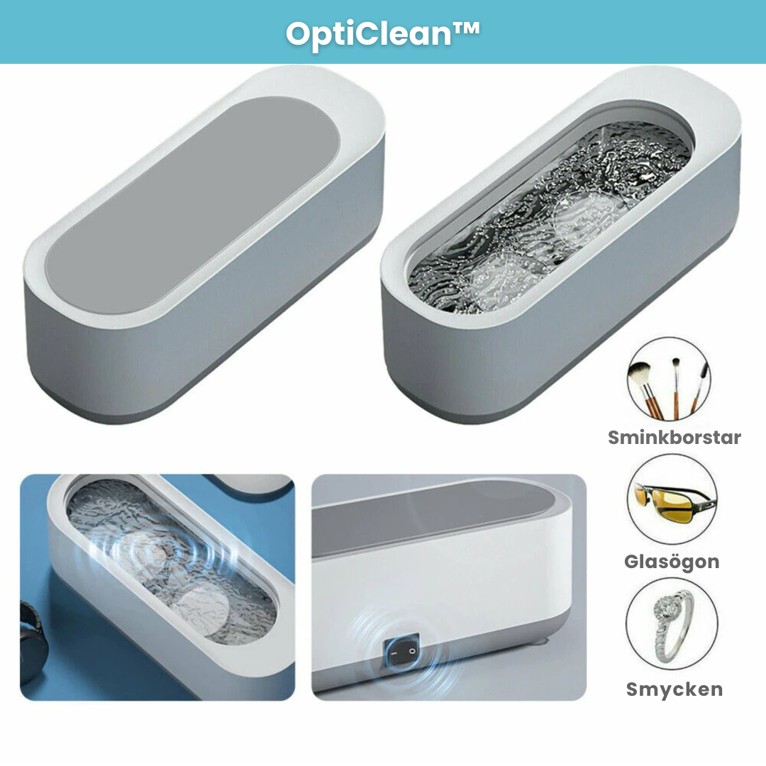 OptiClean™ | Multifunktionell ultraljudsrengöringsenhet