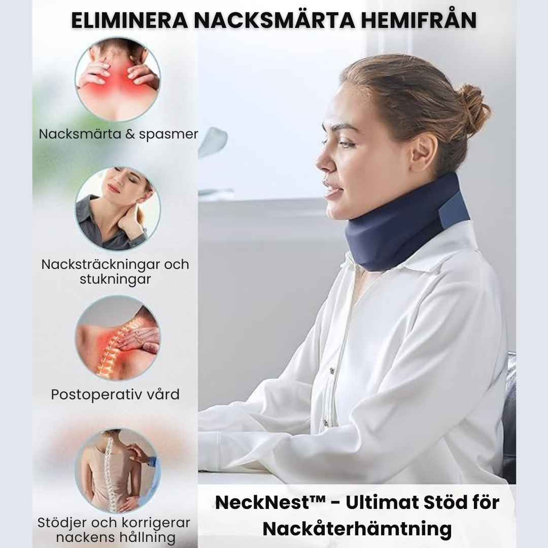NeckNest™ - Ergonomiskt nackstöd för optimal komfort