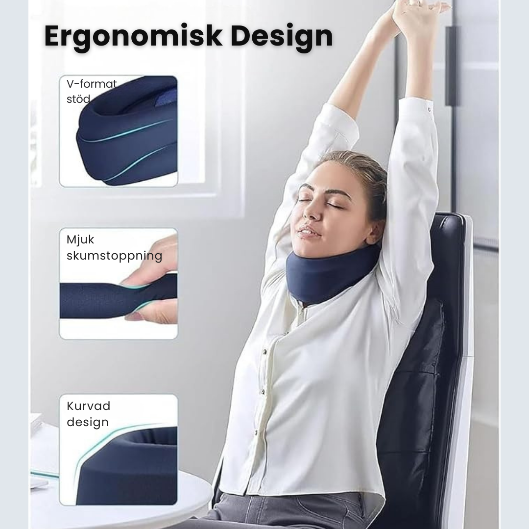 NeckNest™ - Ergonomiskt nackstöd för optimal komfort