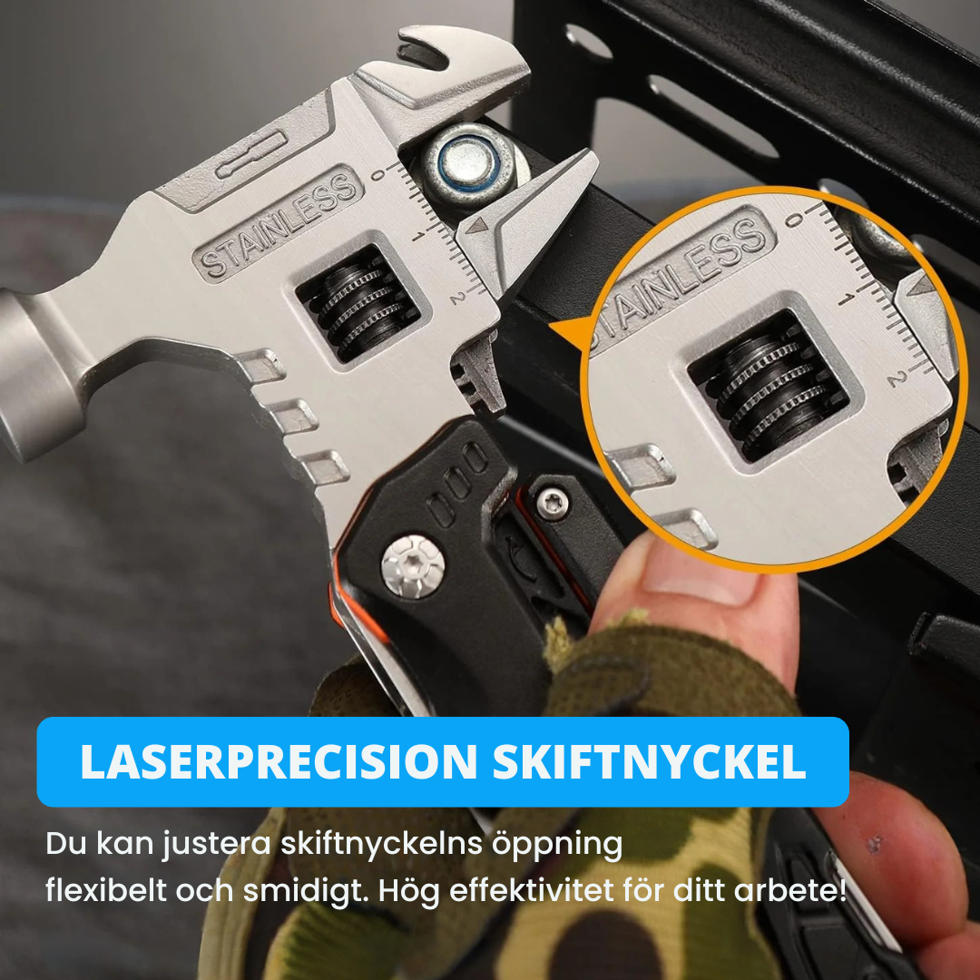 HandyPro™ – 18-i-1 Multifunktionell Hammare och Verktygssats