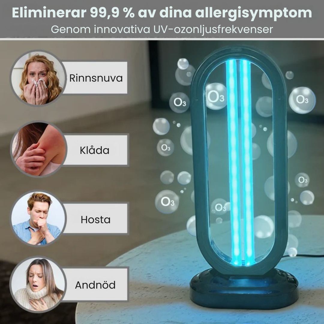 SaniTrex™ | Mycket effektiv för att eliminera kvalster, virus, mögel och bakterier