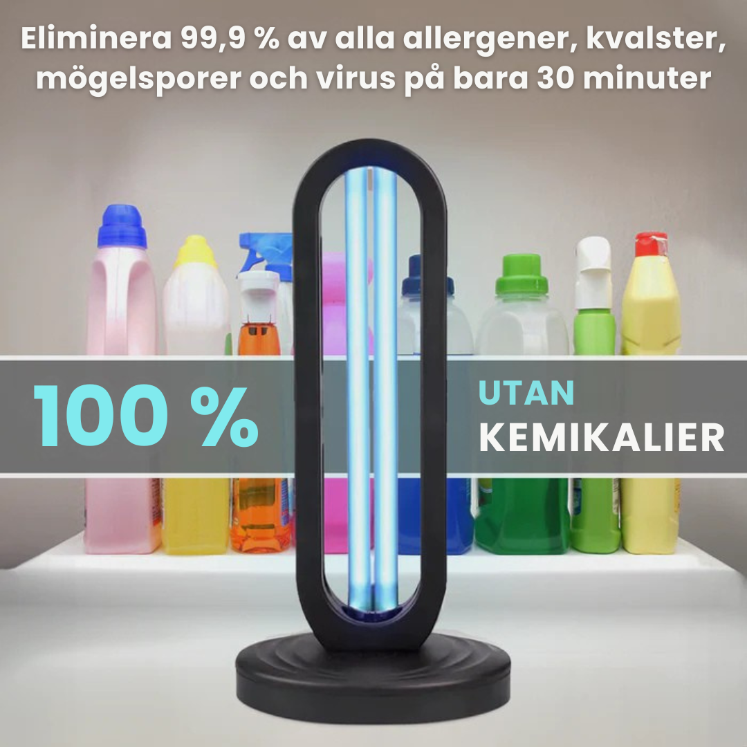 SaniTrex™ | Mycket effektiv för att eliminera kvalster, virus, mögel och bakterier