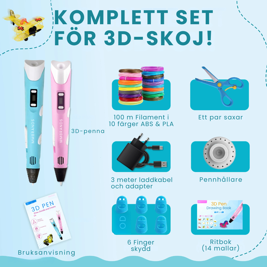 3DMaster™ - Startpaket för Kreativ 3D-Ritning