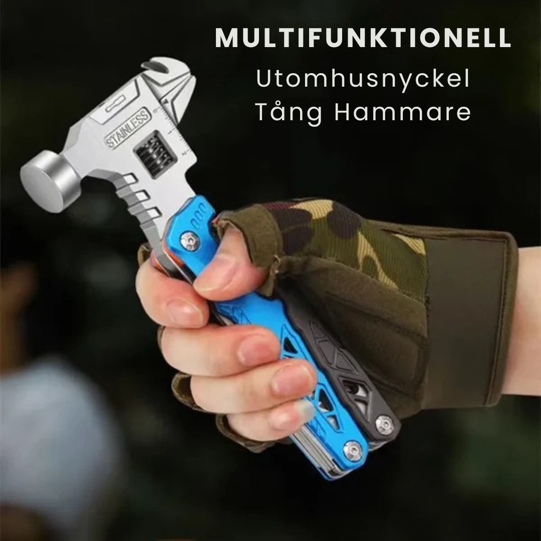HandyPro™ – 18-i-1 Multifunktionell Hammare och Verktygssats