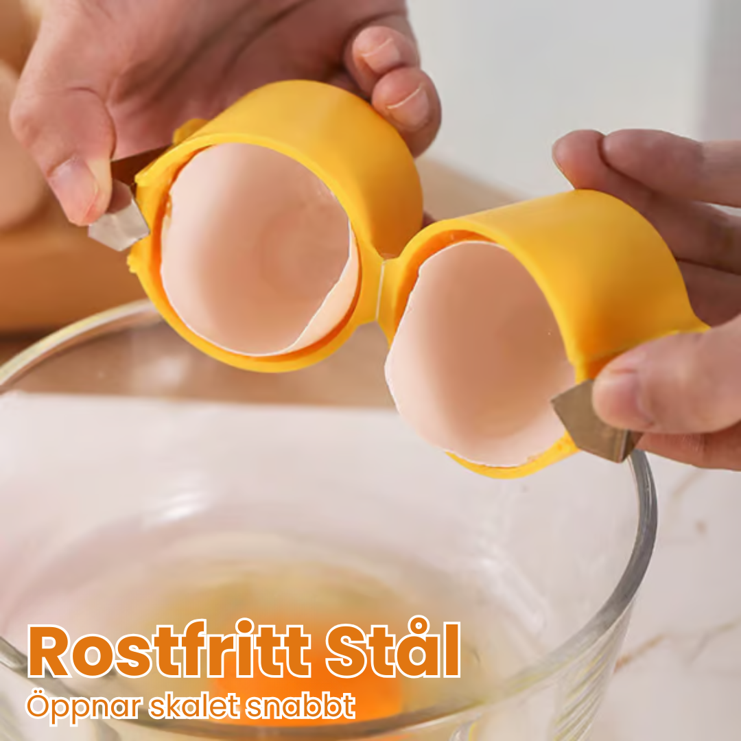 EggSplit™ - Enkel och Ren Äggöppnare utan Kladd