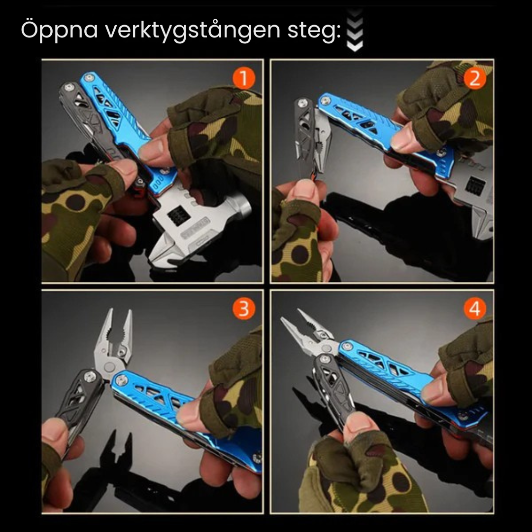 HandyPro™ – 18-i-1 Multifunktionell Hammare och Verktygssats