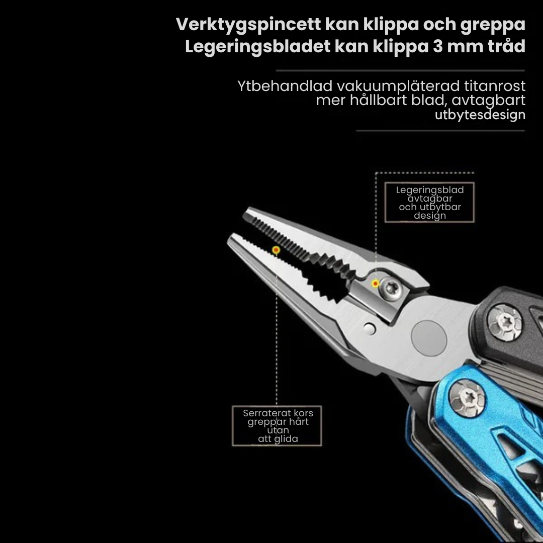 HandyPro™ – 18-i-1 Multifunktionell Hammare och Verktygssats