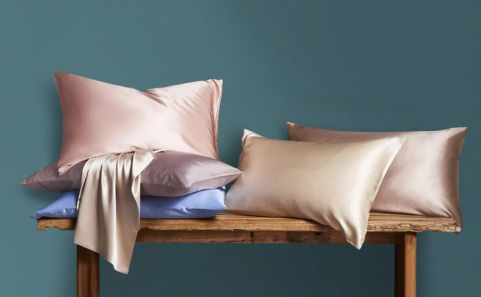SilkLuxe™ | 100% Mullbärssilkeskuddfodral, Mjukt & Slätt för Ultimat Sovkomfort