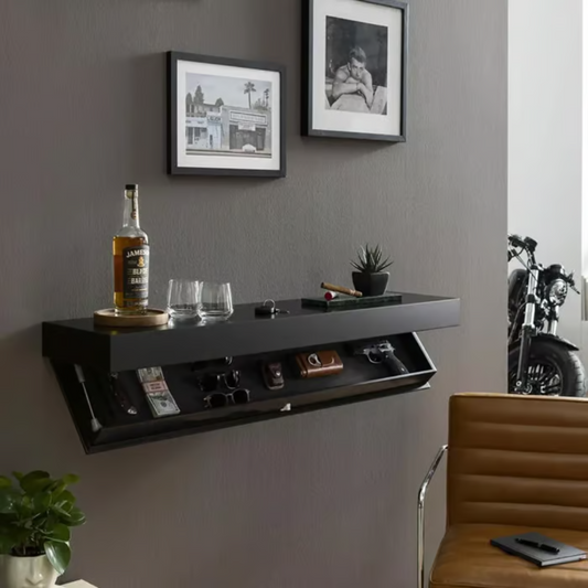 VaultShelf™ | Stilren Designerhylla med Hemligt Fack