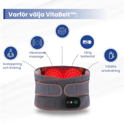 VitaBelt™ | Rödljusterapibälte med massagefunktion